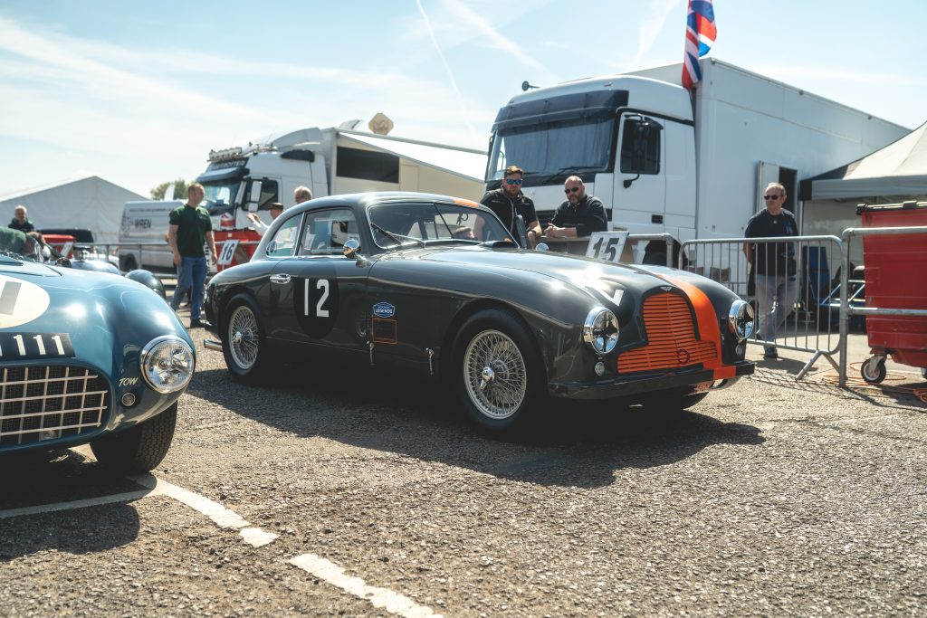 DB2 Race Car at Donnington Historic Festival prepared by Chicane